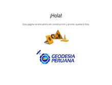 Tablet Screenshot of geodesiaperuana.com